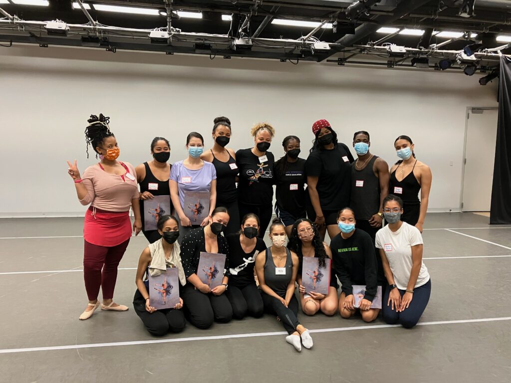 Teaching artists at a BE BOLD training workshop in New York City, July 2022. Courtesy of The Misty Copeland Foundation.