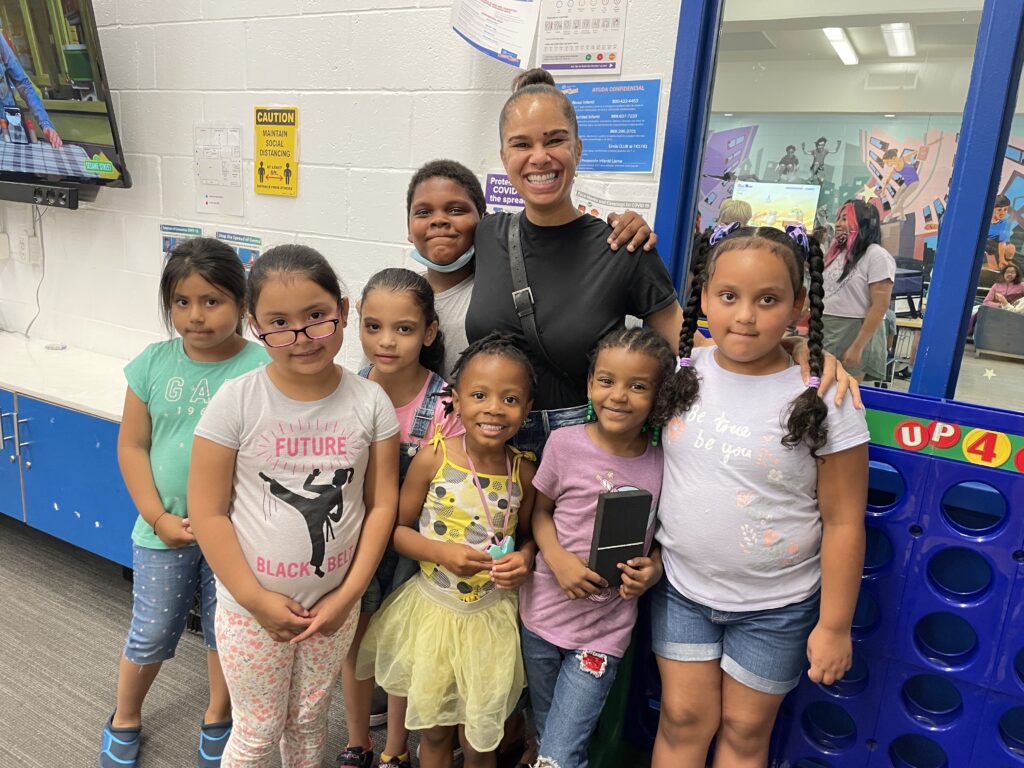 Misty Copeland visiting the Madison Square Boys & Girls Club in New York City, July 2022. Courtesy of the Boys & Girls Clubs of America.