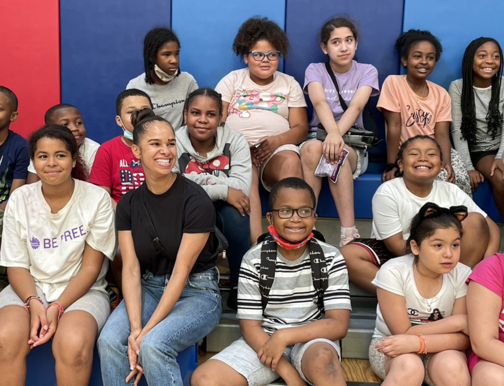 Misty Copeland visiting the Madison Square Boys & Girls Club in New York City, July 2022. Courtesy of the Boys & Girls Clubs of America.