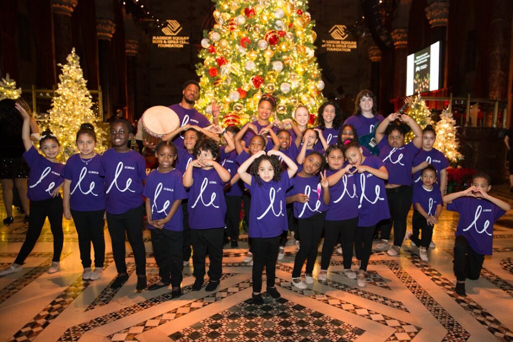 BE BOLD students at the Madison Boys & Girls Club Christmas Ball. Photo by Madison Boys & Girls Club.