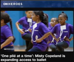 ‘One plié at a time’: Misty Copeland is expanding access to ballet
